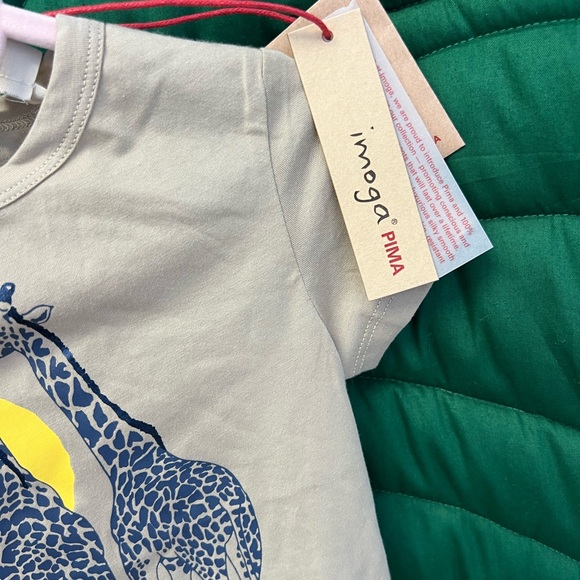 NWT Imoga Amaya tee, Giraffe print Sand color. Size 2. - Picture 5 of 5